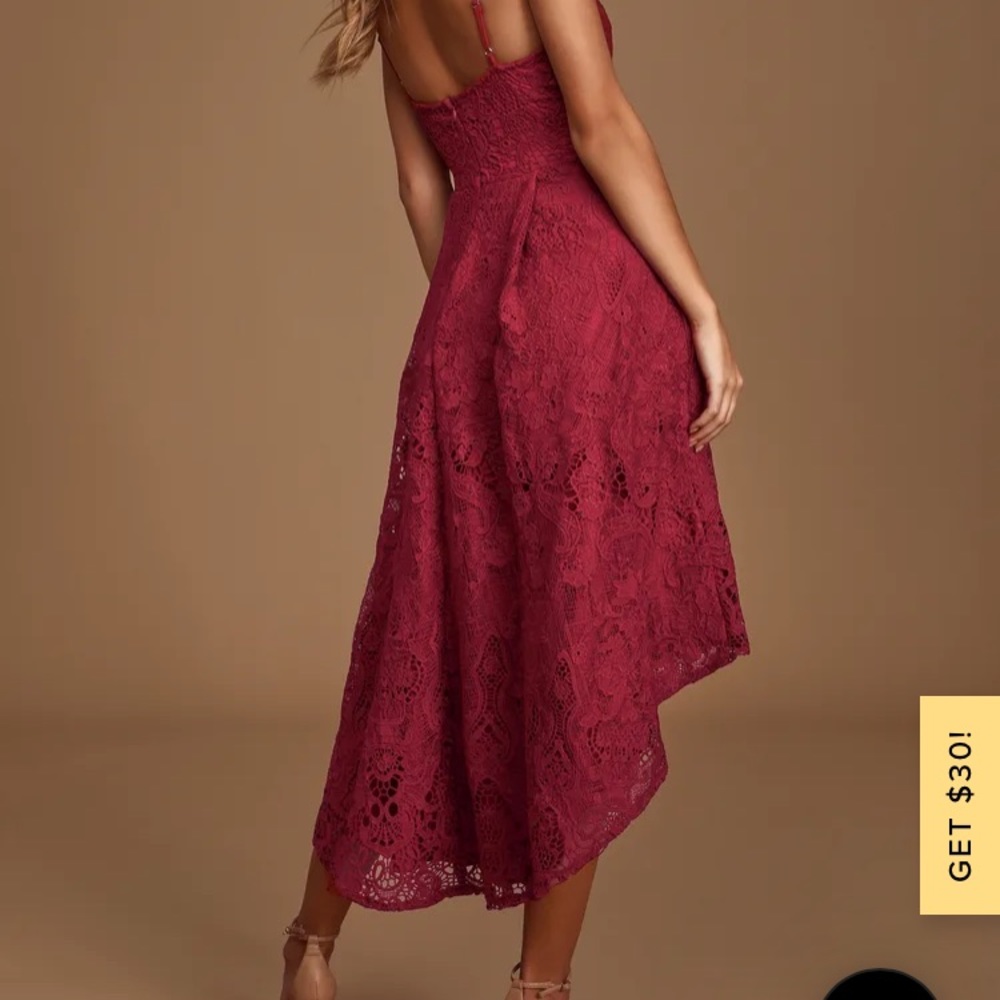 lulus burgandy dress
